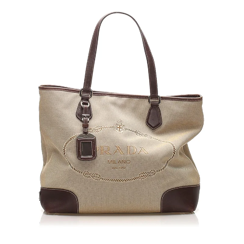 Prada Canapa Canvas Tote Bag (SHG-12371)