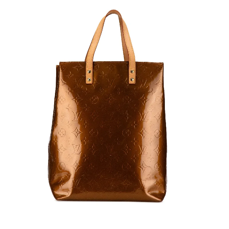 Brown Louis Vuitton Monogram Vernis Reade MM Tote Bag