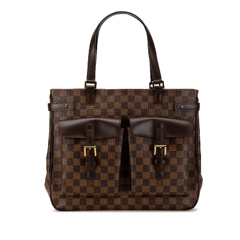 Brown Louis Vuitton Damier Ebene Uzes Tote Bag