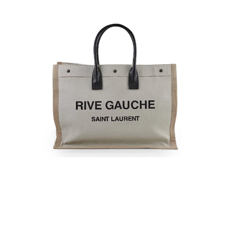 Saint Laurent Rive Gauche Tote Cream