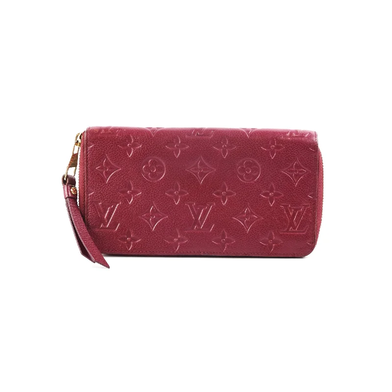 Louis Vuitton Long Wallet Burgundy Empreinte Leather