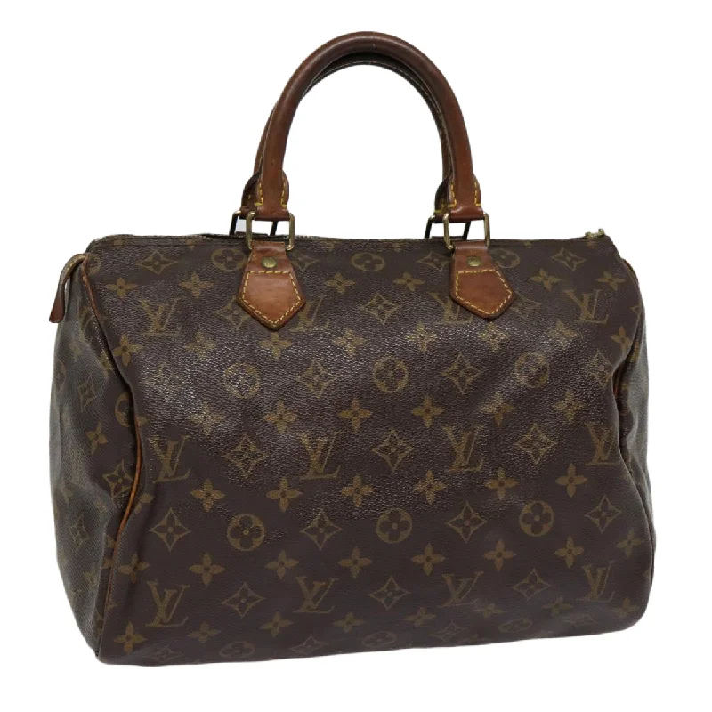 LOUIS VUITTON Monogram Speedy 30 Hand Bag M41526 LV Auth 87578