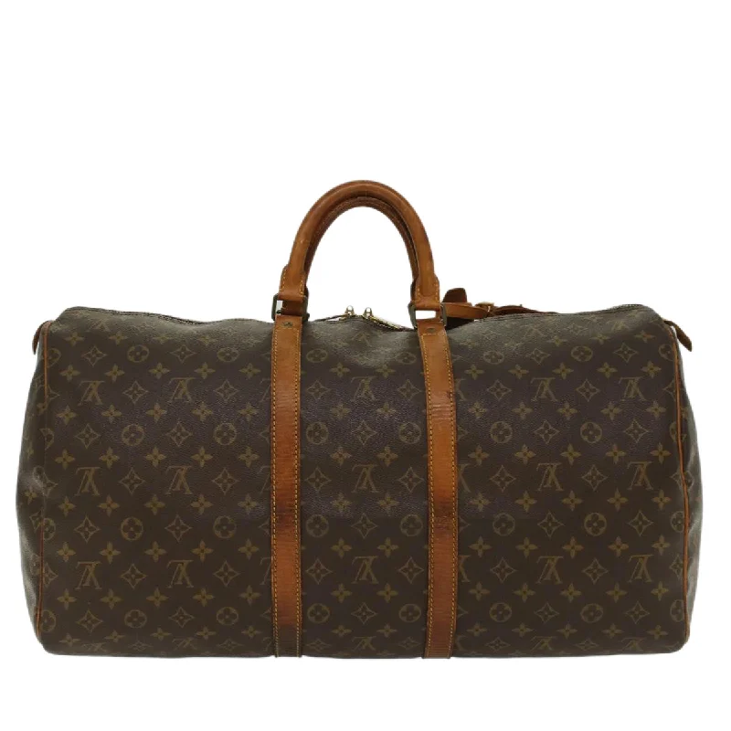 LOUIS VUITTON Monogram Keepall 55 Boston Bag M41424 LV Auth 49421