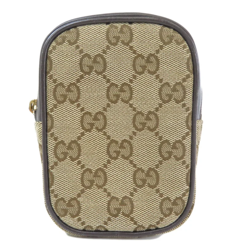 Gucci 115249 GG Accessory Pouch Canvas Ladies