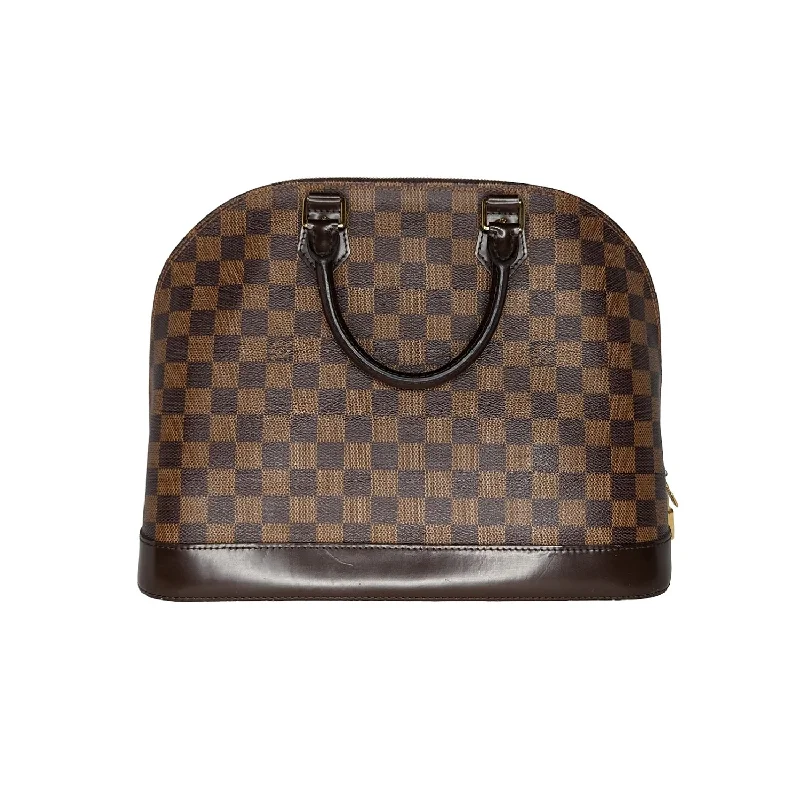 Louis Vuitton Damier Ebene Alma MM Handbag Satchel