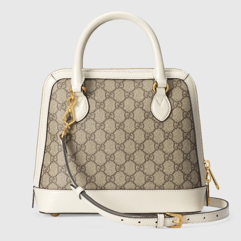 Gucci 1955 Horsebit Small Top Handle Bag White