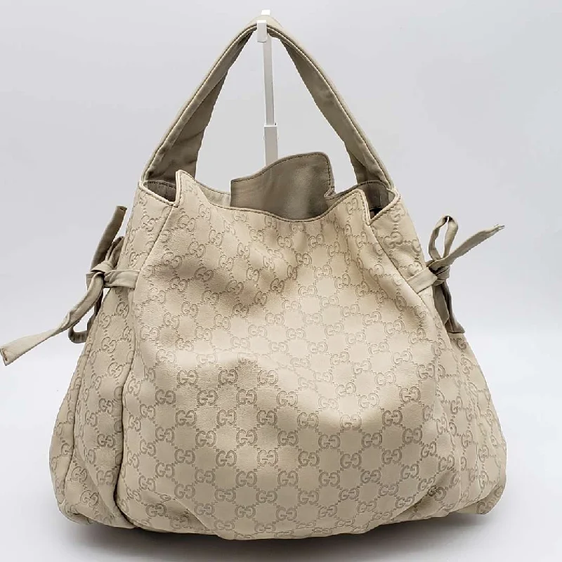 Gucci Gussissima Cream Shoulder Bag