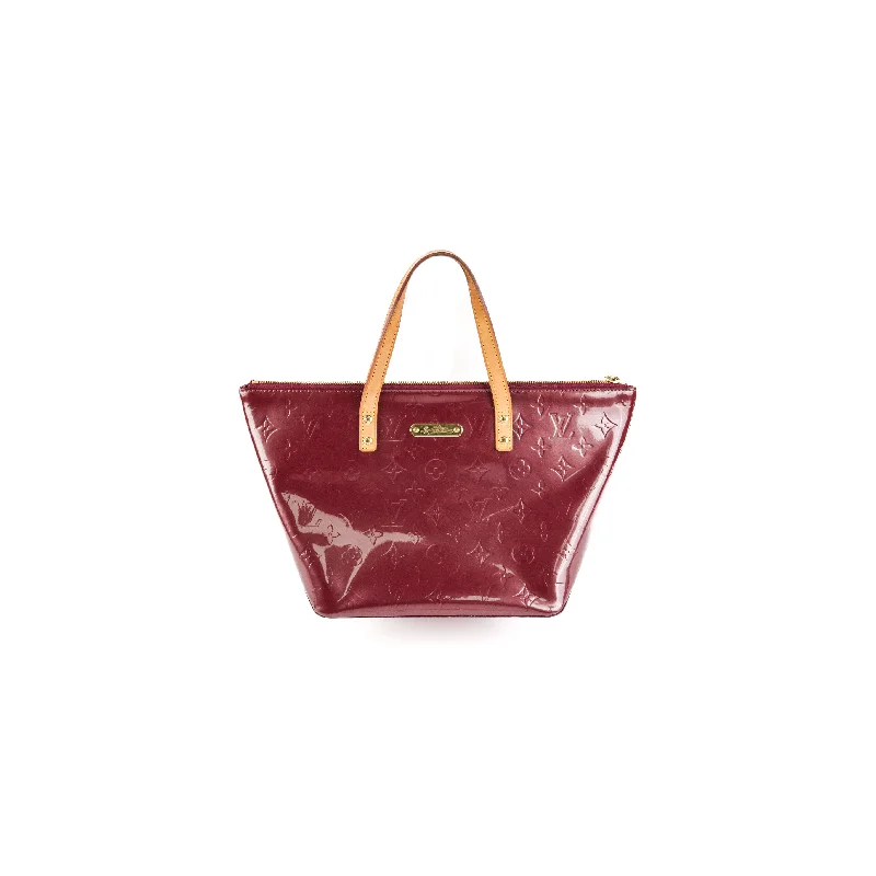 Louis Vuitton Burgundy Patent PM Tote Bag