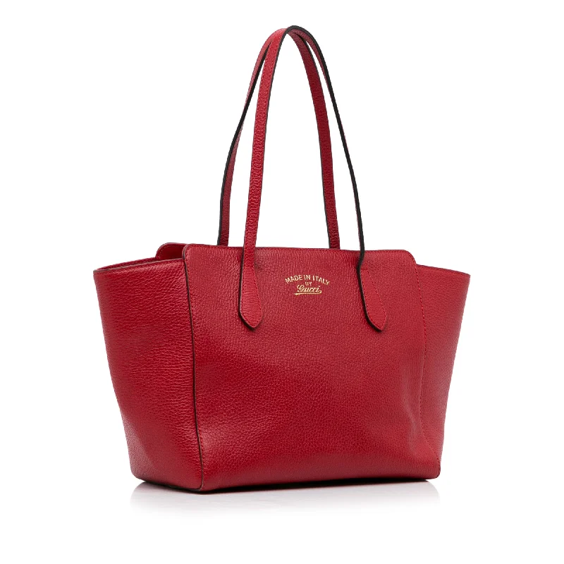 Red Gucci Medium Swing Tote Bag