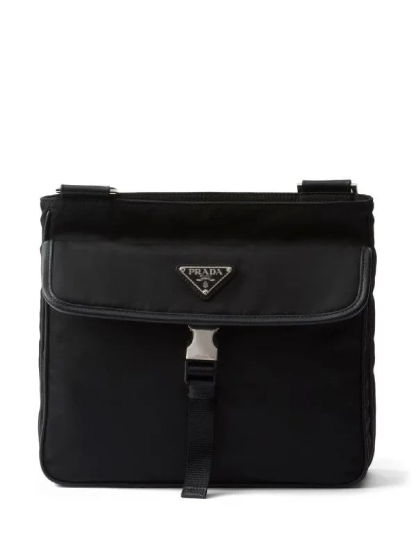 Prada Men Re-Nylon And Saffiano Leather Shoulder Bag