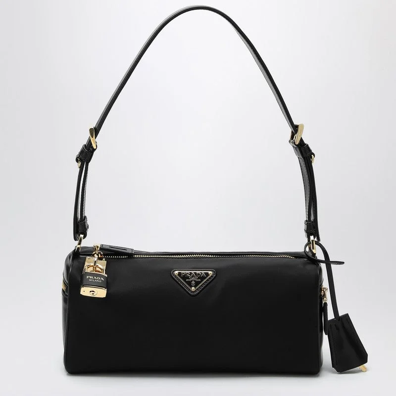 Prada Black Medium Bag With Padlock Women