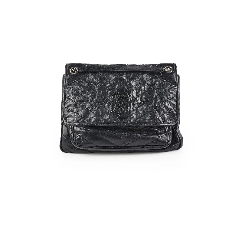 Saint Laurent Niki Large Black Vintage Leather