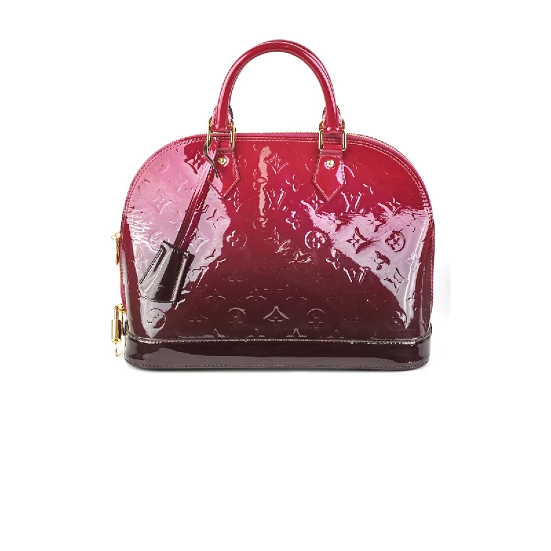 Louis Vuitton Alma PM Vernis Burgundy Ombre