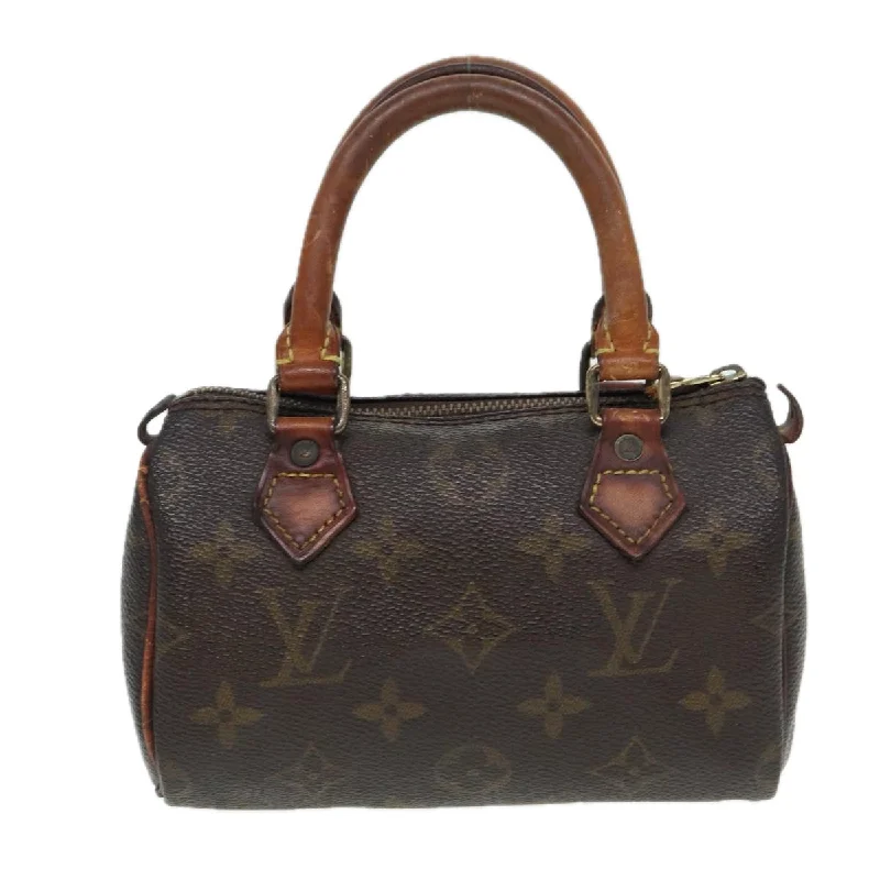 LOUIS VUITTON Monogram Mini Speedy Hand Bag M41534 LV Auth 86378