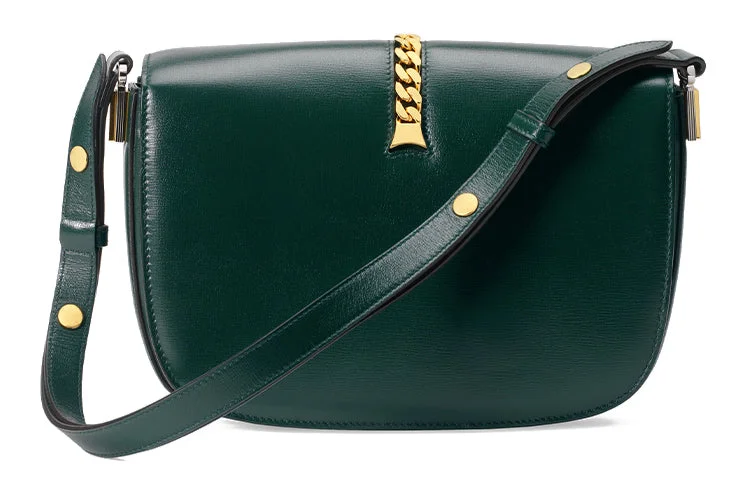 (WMNS) Gucci Sylvie 1969 Series Single-Shoulder Bag Small-Size Green 601067-1DB0X-3020