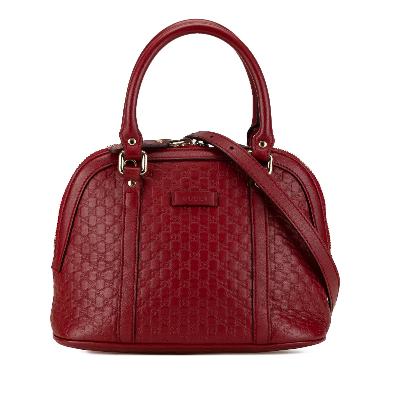 Red Gucci Mini Microguccissima Dome Satchel