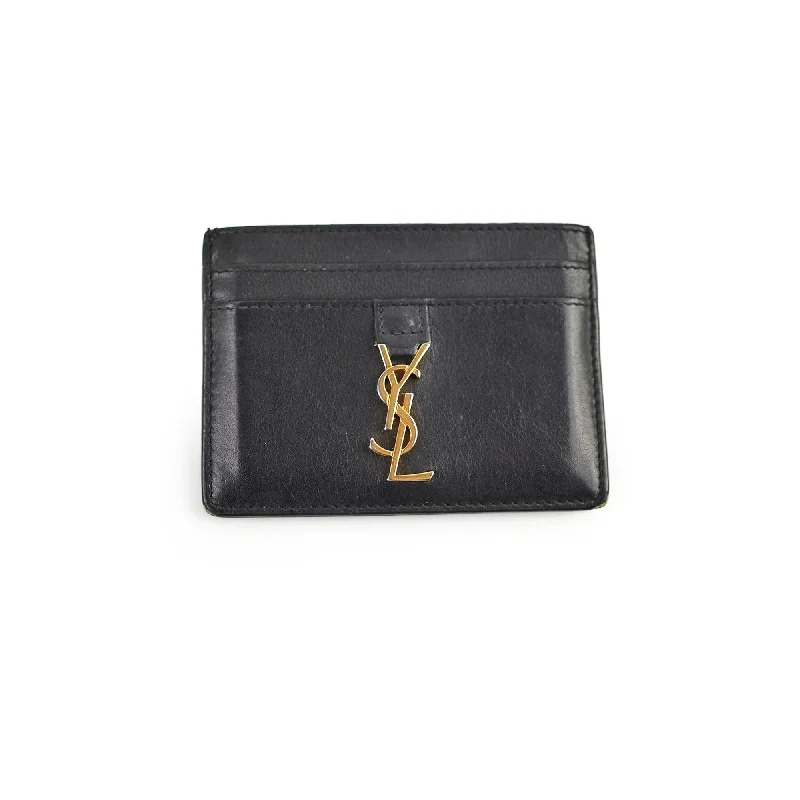 Saint Laurent Black leather Cardholder