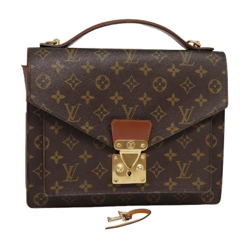 LOUIS VUITTON Monogram Monceau 28 Hand Bag 2way M51185 LV Auth 88009