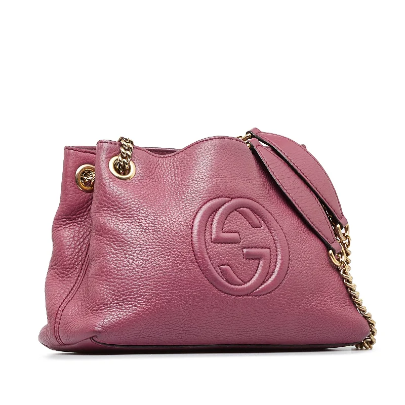 Purple Gucci Soho Chain Tote