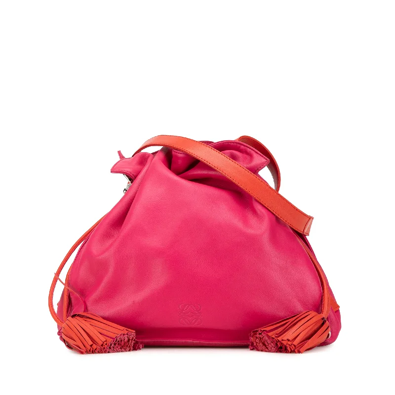 Pink LOEWE Flamenco Tassel 30 Crossbody Bag