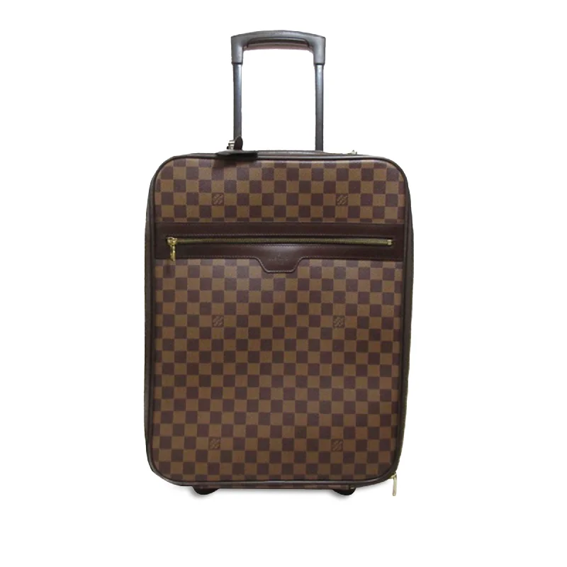 Brown Louis Vuitton Damier Ebene Pegase 45 Travel Bag