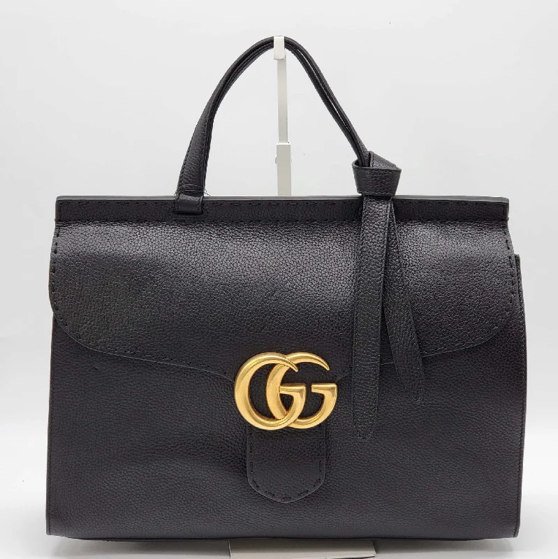 Gucci GG Marmont Large Top Handle Black Brand New