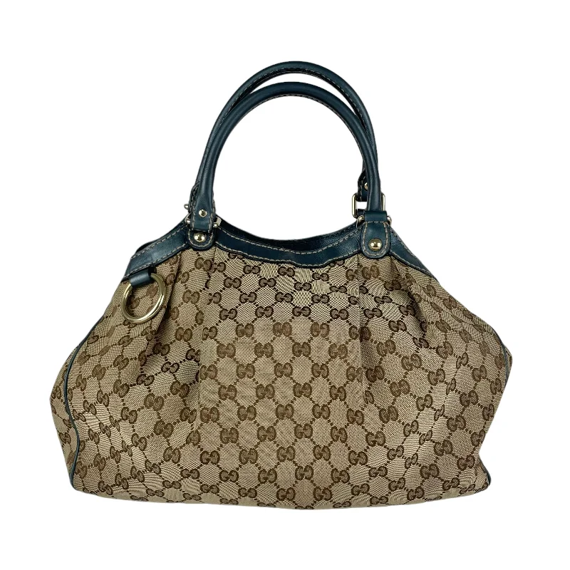 Gucci Blue Sukey Monogram Bag