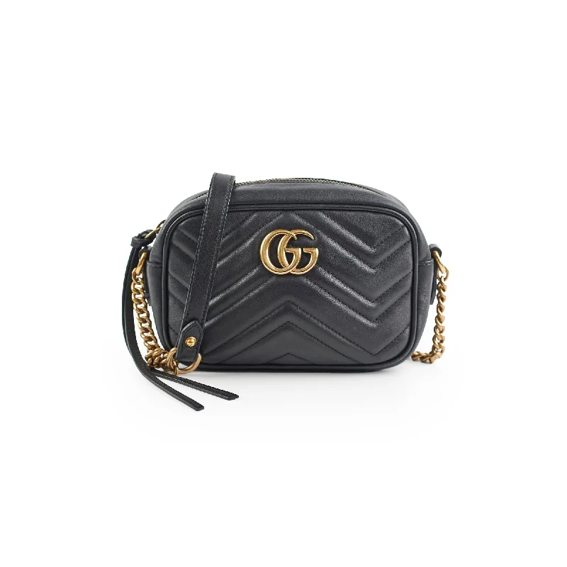 Gucci Mini Marmont Camera Black