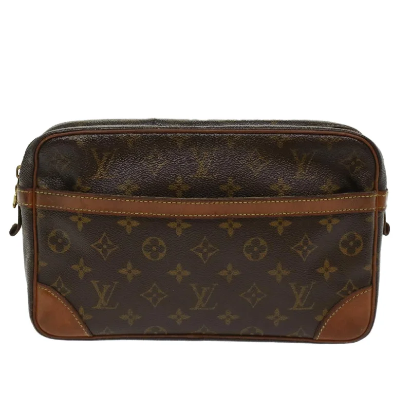 LOUIS VUITTON Monogram Compiegne 28 Clutch Bag M51845 LV Auth bs7250