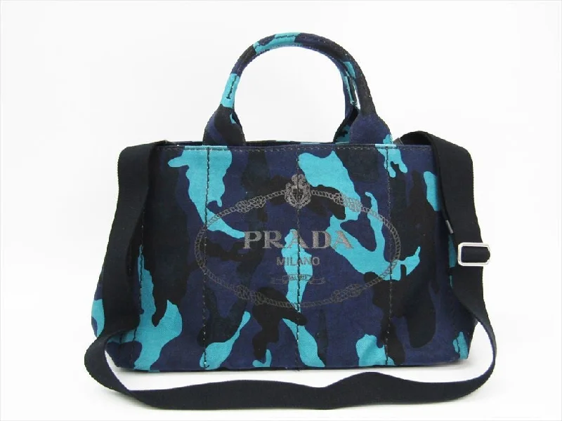 Prada Camouflage Denim Canapa Tote (SHA-11665)