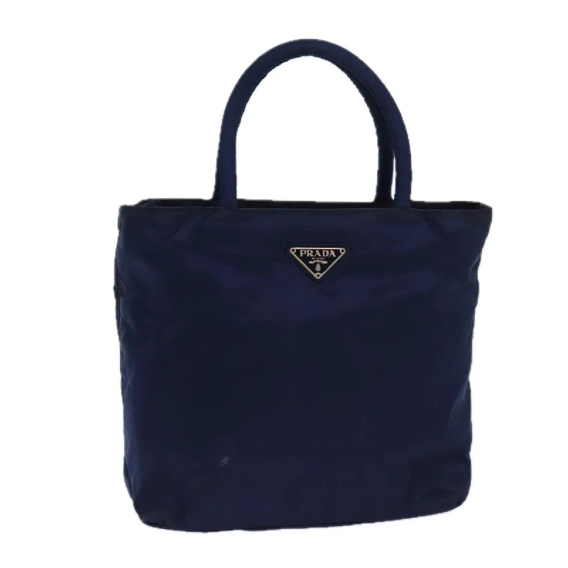 PRADA Hand Bag Nylon Navy Auth 83173