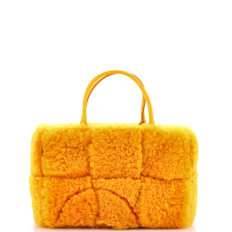 Arco Tote Intrecciato Shearling Small