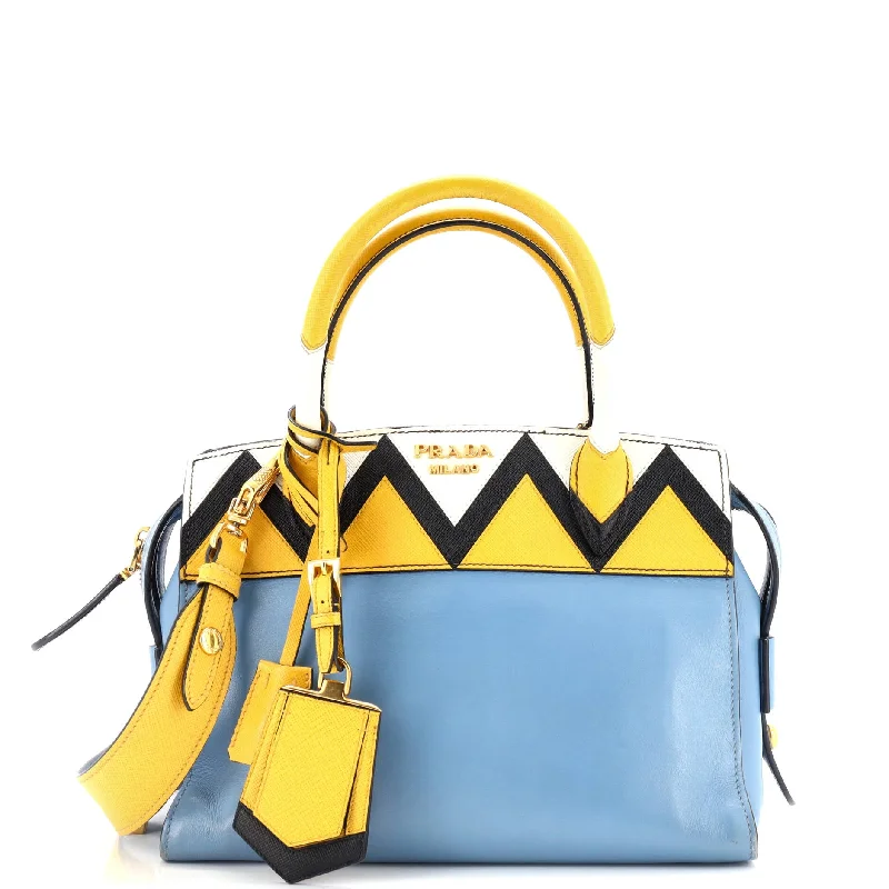 Esplanade Tote City Calf and Greca Saffiano Medium