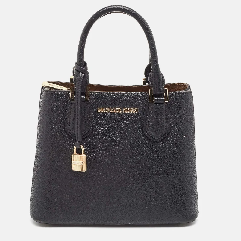 Black Leather Adele Tote