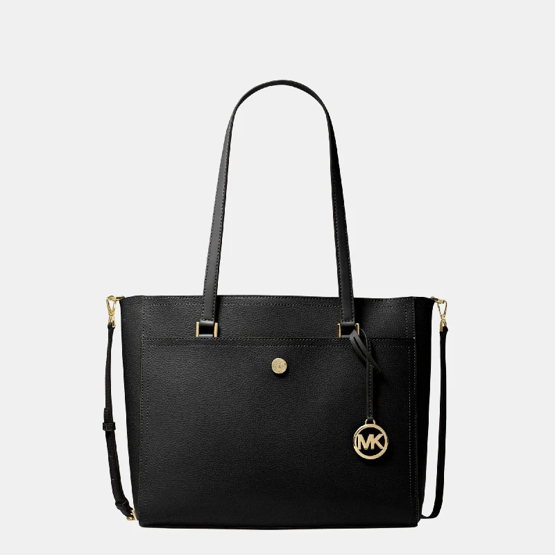 Black - Leather - Tote Bag