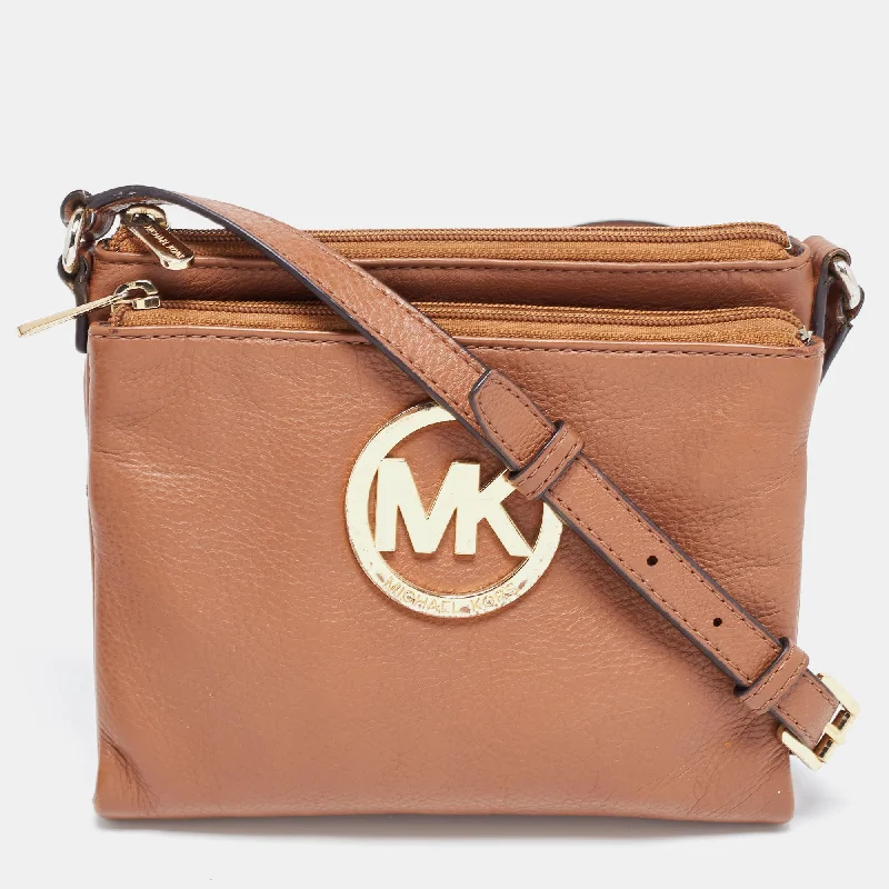 Brown Leather Crossbody Bag