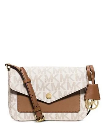 Michael Michael Kors Greenwich Small Signature Flap Crossbody