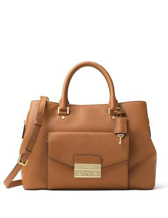 Michael Michael Kors Haley Large Leather Satchel