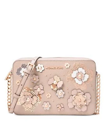 Michael Michael Kors Large Jet Set Floral Embellished Crossbody