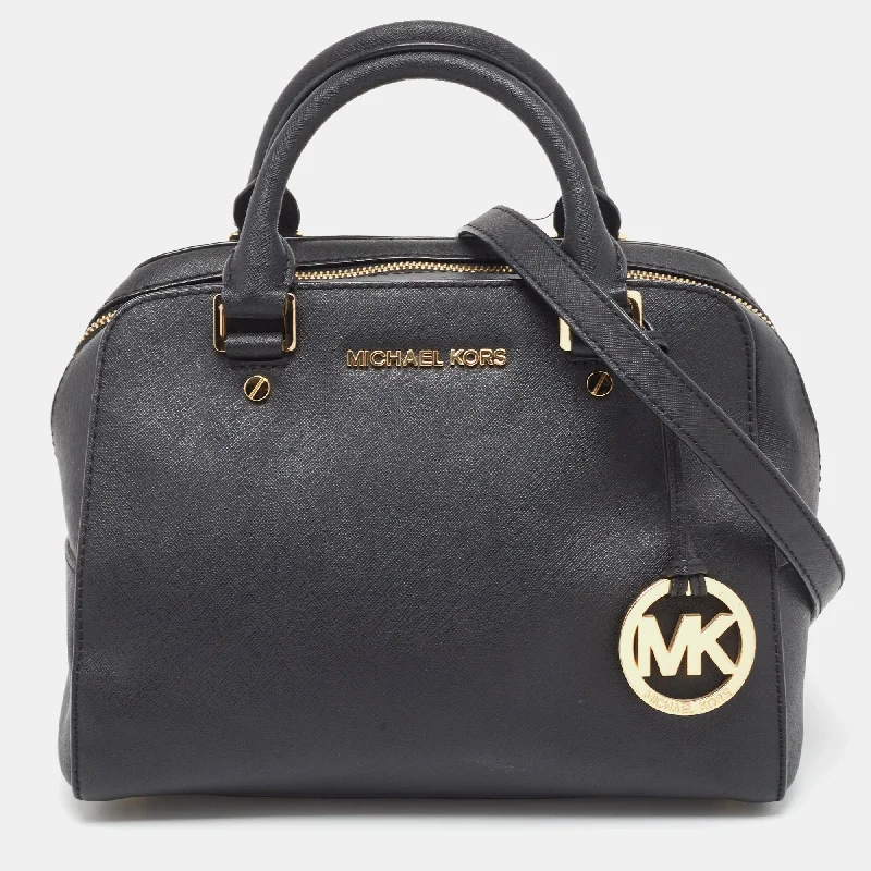 Black Leather Satchel