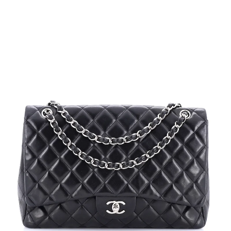 Classic Single Flap Bag Quilted Lambskin Maxi