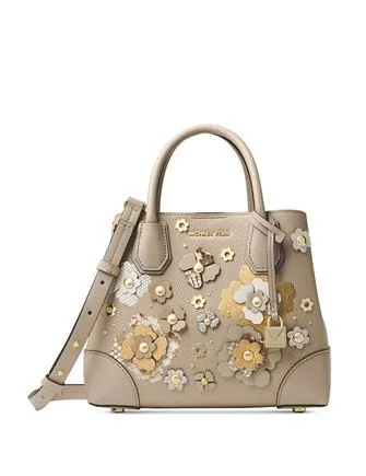 Michael Michael Kors Mercer Gallery Small Floral Embellished Satchel