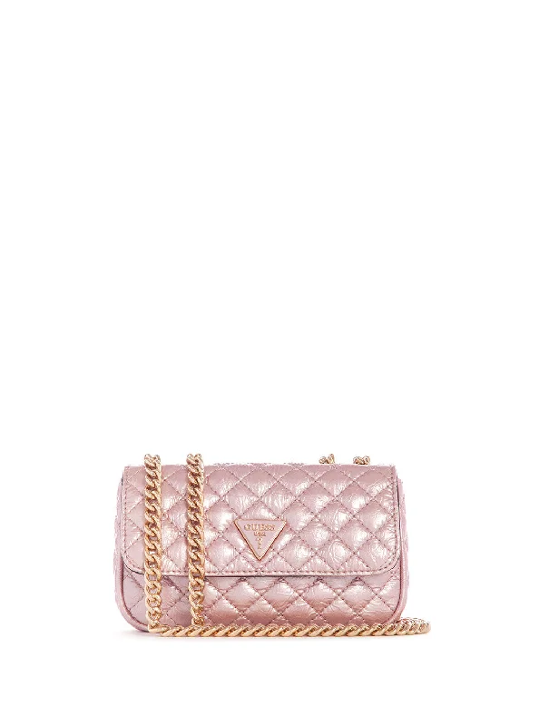 Rose Spark Quilted Mini Crossbody Bag