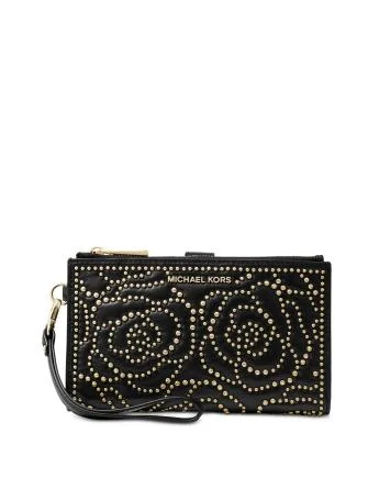 Michael Michael Kors Double Zip Studded Adele Wristlet