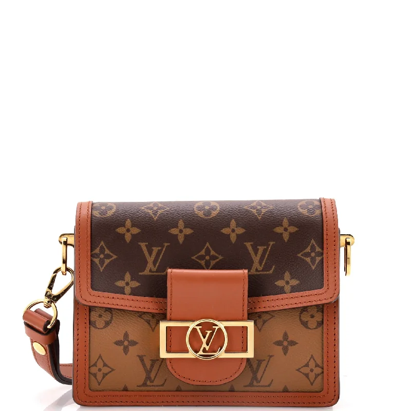 Dauphine Shoulder Bag Reverse Monogram Canvas Mini