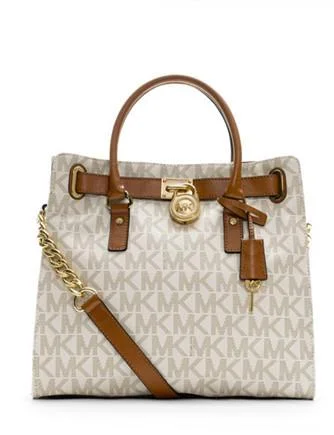 Michael Michael Kors Large NS Signature Hamilton Saffiano Satchel