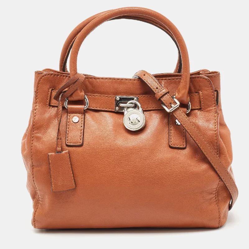 Brown Leather Hamilton North South Tote