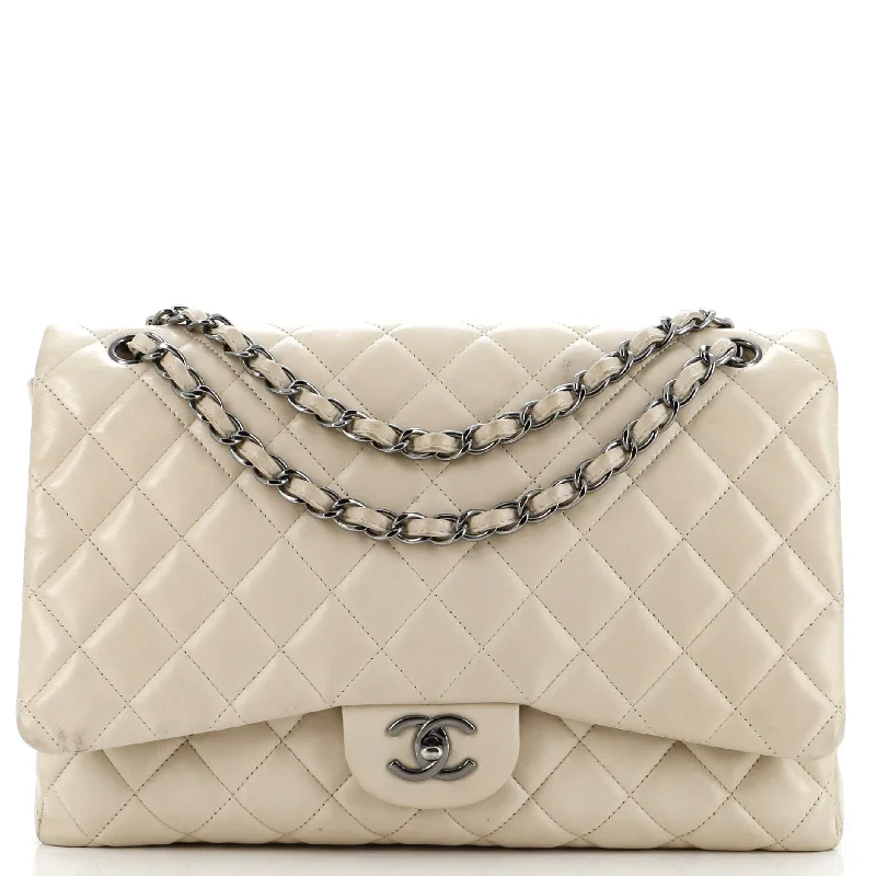 Classic Single Flap Bag Quilted Lambskin Jumbo