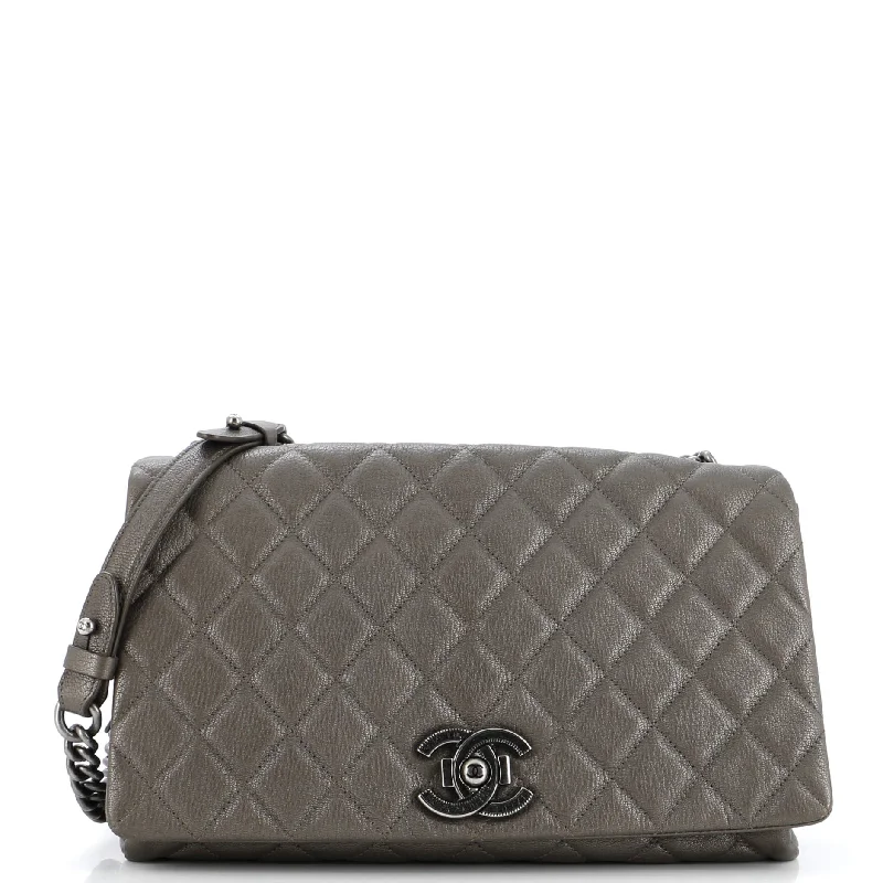 City Rock Flap Bag Quilted Goatskin Large