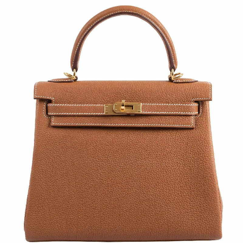 Hermès Kelly 25 Retourne Gold Togo Gold Hardware - 2021, Z